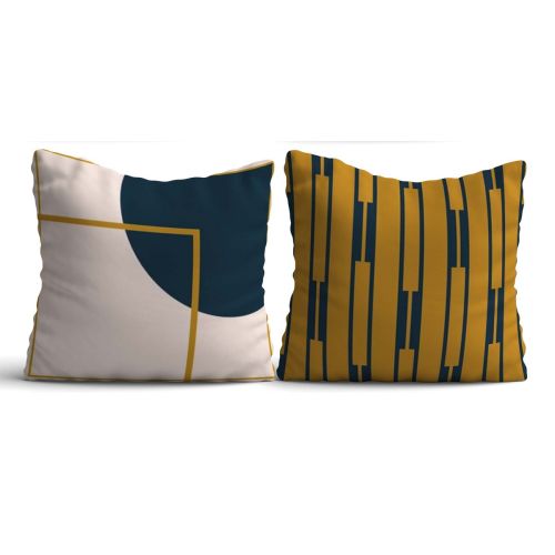 Epikasa Set 2 pcs Decorative Cushion Pillowcases Aksaray - Multicolor 50x50x2,5 cm