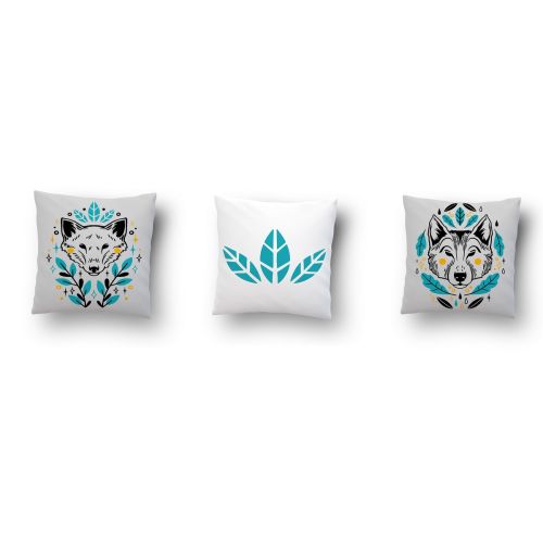 Epikasa Set 3 pcs Decorative Cushion Pillowcases Edirne - Multicolor 50x50x3,5 cm