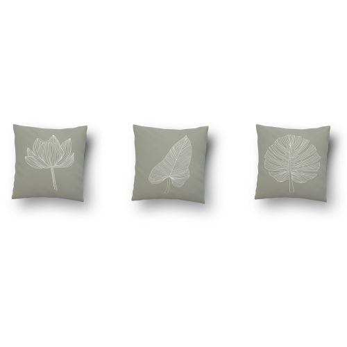 Epikasa Set 3 pcs Decorative Cushion Pillowcases Bandirma - Multicolor 50x50x3,5 cm