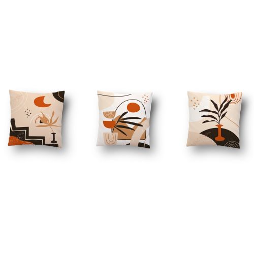 Epikasa Set 3 pcs Decorative Cushion Pillowcases Ceyhan - Multicolor 50x50x3,5 cm