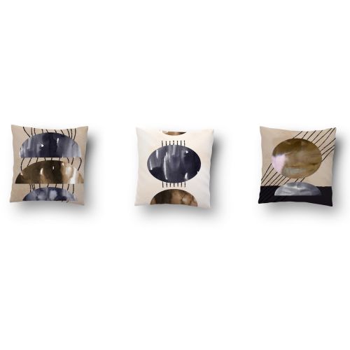 Epikasa Set 3 pcs Decorative Cushion Pillowcases Siverek - Multicolor 50x50x3,5 cm