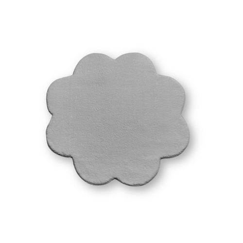 Epikasa Flower Shape Carpet Plush - Grey 60x60x2 cm