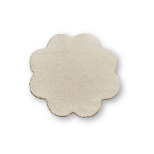 Epikasa Flower Shape Carpet Plush - Beige 60x60x2 cm