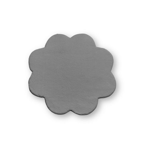 Epikasa Flower Shape Carpet Plush - Anthracite 80x80x2 cm