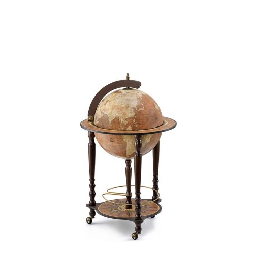 ZOFFOLI Globe Drink Cabinet Da Vinci - Brown 55x55x93 cm