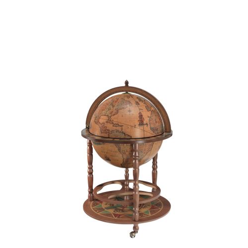 ZOFFOLI Globe Drink Cabinet Calipso - Brown 60x60x98 cm